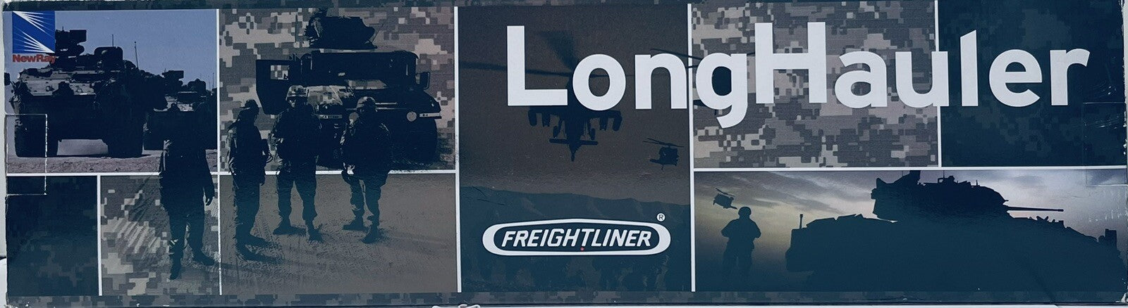 New Ray 1:32 Die Cast G-Gauge Military Freightliner Abrams Tank LongHauler