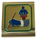BSA COMMUNICATIONS METAL BELT SLIDE MERIT CLIP BOY SCOUTS OF AMERICA VINTAGE