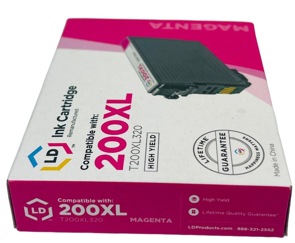 MAGENTA Ink Cartridge TM Compatible with: 200XL T200XL320 HIGH YIELD - LD