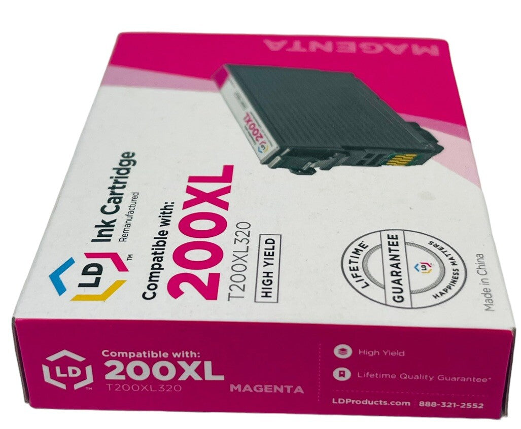 MAGENTA Ink Cartridge TM Compatible with: 200XL T200XL320 HIGH YIELD - LD