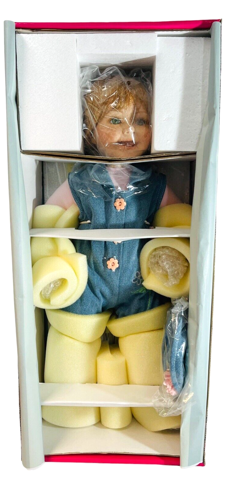 TODDLER DOLL 21'' PEGGY, PORCELAIN W/ORIGINAL BOX & COA - MARIE OSMOND