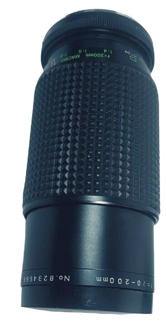 1984 Focal Camera Lens MC Auto Zoom 1:4.5 f=80-200mm (L-5.5" x R-8.5") - Vintage