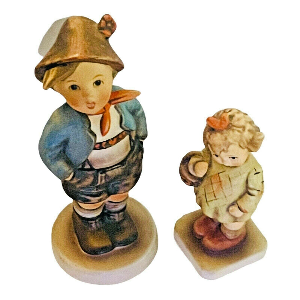 Goebel M.J. Hemmul Figurines, Boy No. 95, w/Girl No. 479 ~ 1987 West Germany