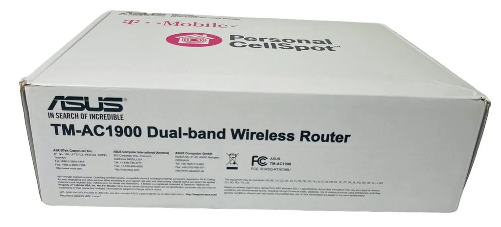 CellSpot Wi-Fi Router 4 Port Dual Band Gigabit Wireless ~ ASUS TM-AC1900 MINT.