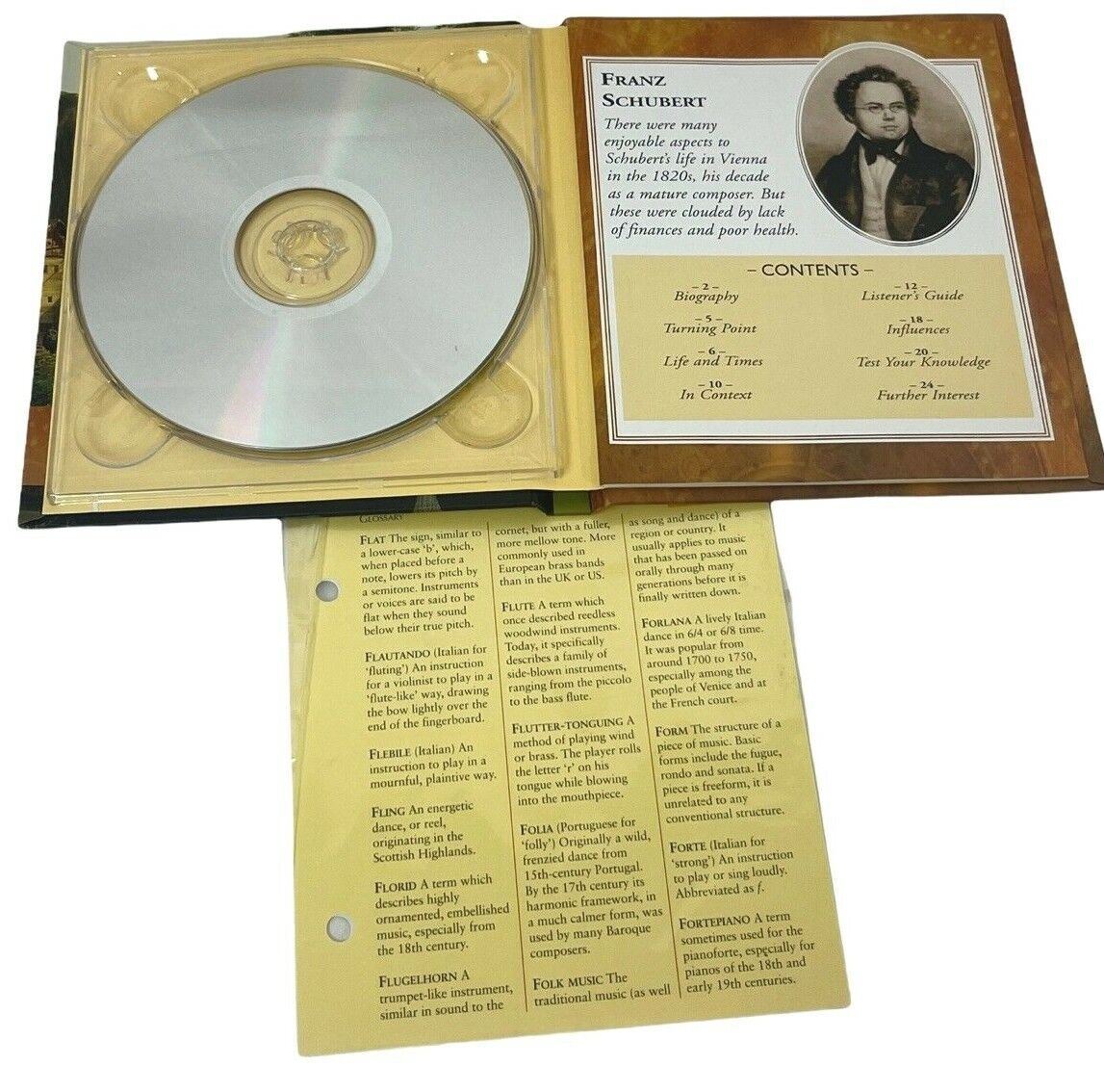 LOT-3 CLASSIC COMPOSERS CDS MOZART, SCHUMANN & SCHUBERT w/23 PAGE BOOKLET