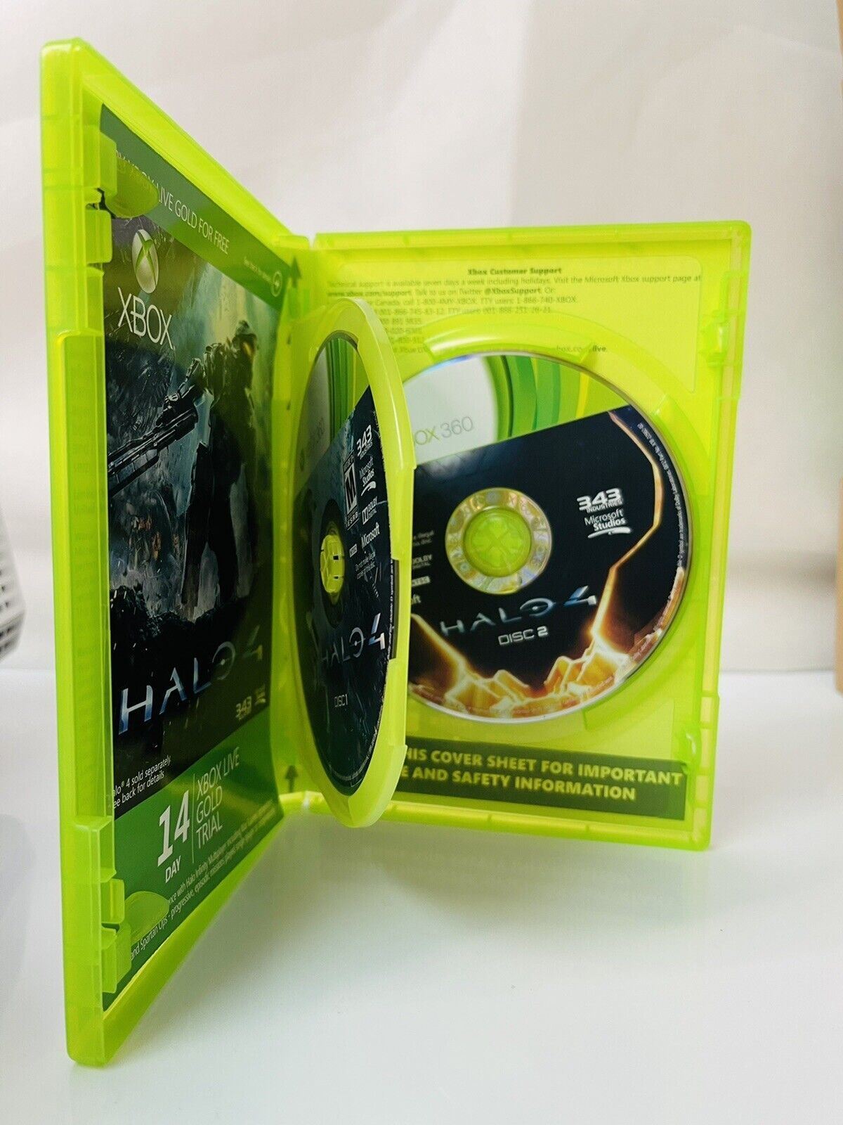 Xbox 360 Halo-4 (2-Game Discs) 2012 EXCELLENT CONDITIOKIDDIN {IN OROGINAL CASE}