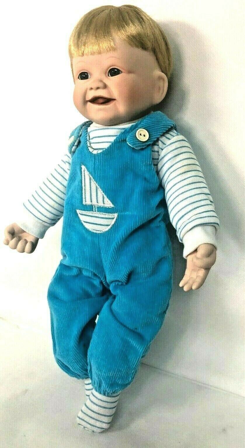 EDWIN KNOWLES 1991 PORCELAIN DOLL CHRISTOPHER’S FRIST SMILE~AUTHENTICITY #2533TB