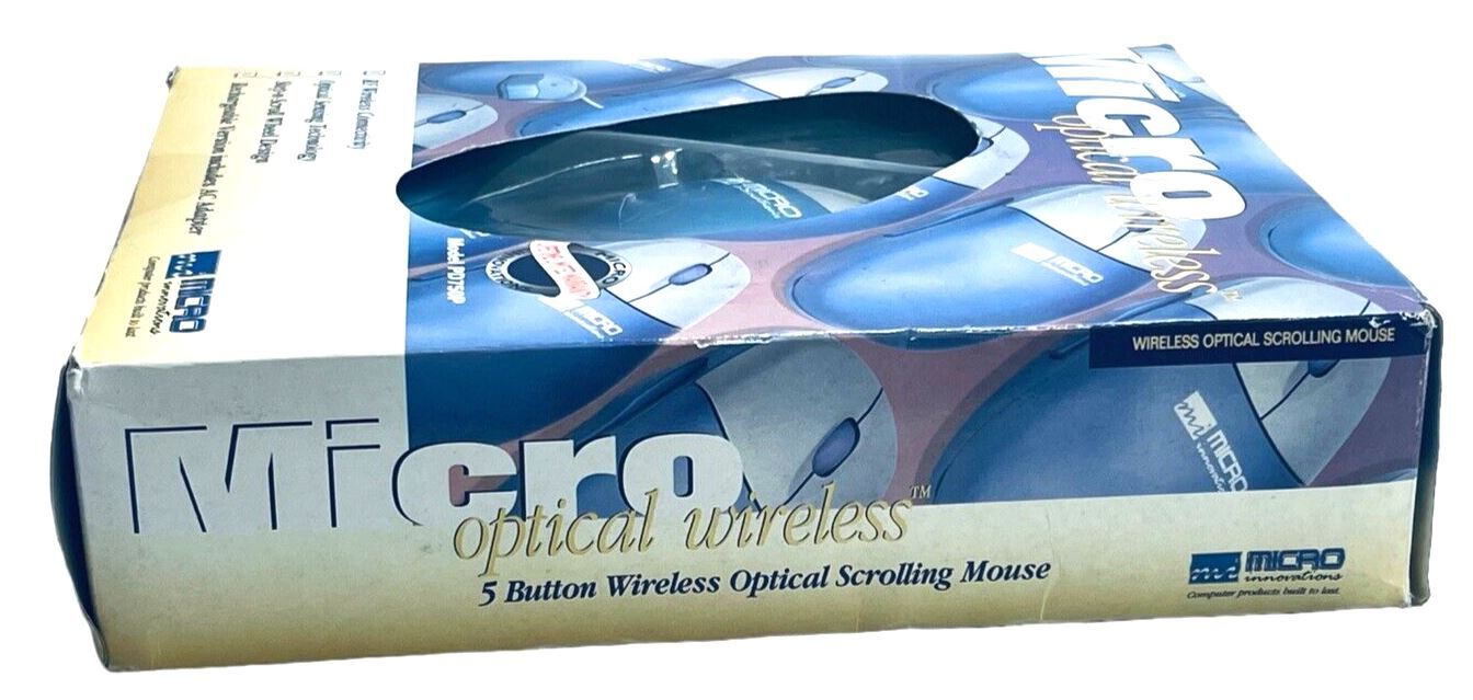 WIRELESS MICRO MOUSE OPTICAL MODEL PD750P (RF WIRESS CONNECTIVITY) w/5-BUTTOMS