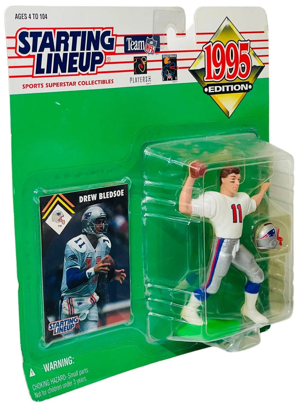 Football Figures Includes: Players Card & Helmet-1995 Starting Lineup-BRAND NEW