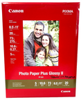 GLOSSY II Photo Paper Plus 8-1/2 x 11 Pack of 20 Sheets Canon PP-201 ~ BRAND NEW