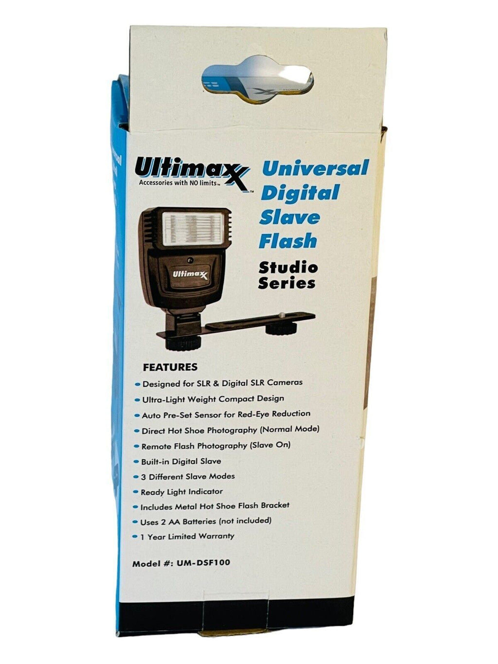 *NEW* Ultimax UM-DSF100 Universal Digital Slave Flash w/Hot Shoe Bracket