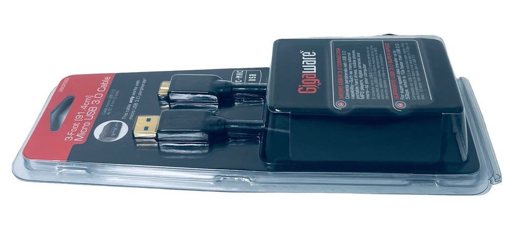 GIGAWARE 3-FOOT 91.4CM MICRO USB 3.0 CABLE for PC/MAC-2602583 - FACTORY SEALED