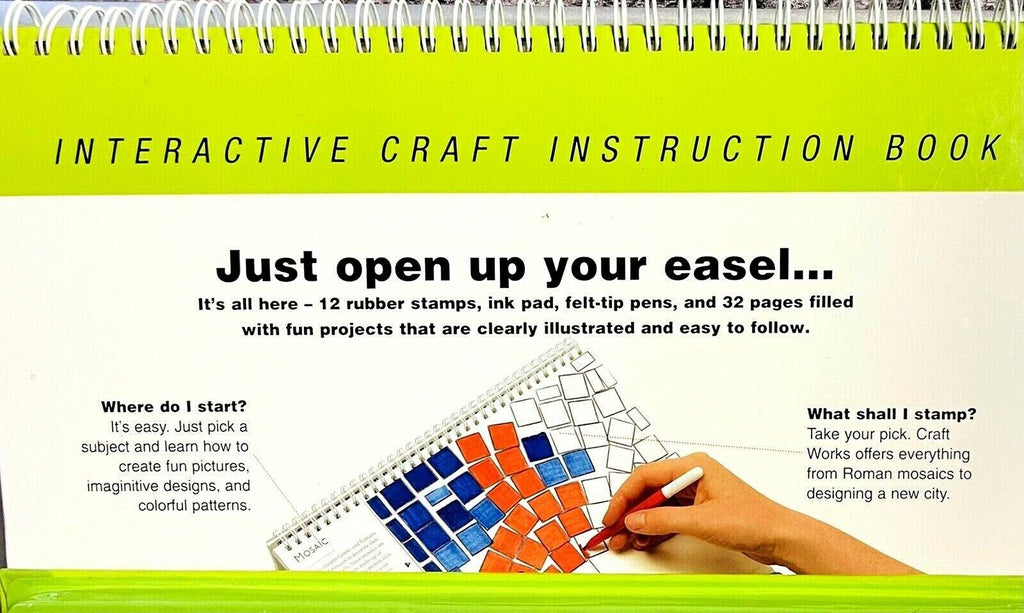 Craft Works Rubberstamping Book, Inkpad & More, Interactive Instruction Book