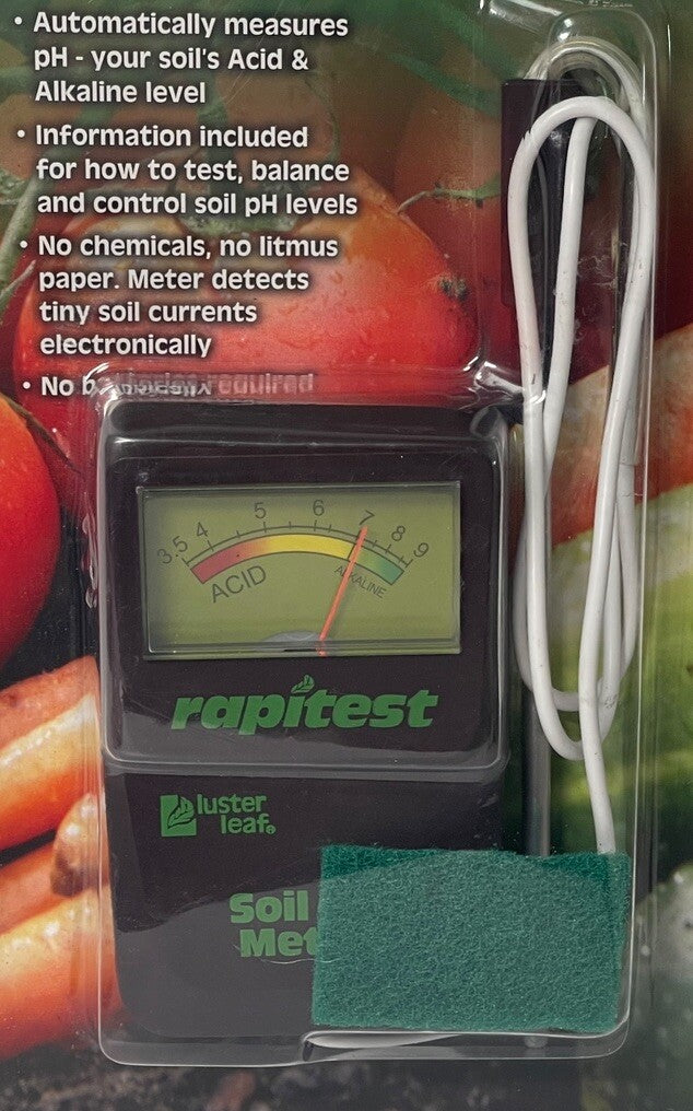 PH WITH CORD SOIL LAWN FLOWER PLANT TEST METER GARDEN TESTER RAPITEST 1840
