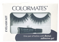 BLACK EYLASHES COLORMATES EYELASH KIT W/ADHESIVE GEL