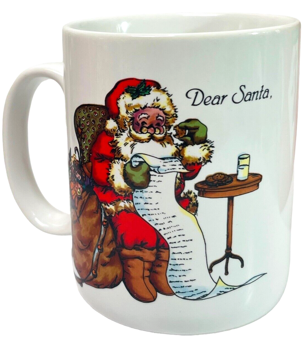 Coffee Mug Dear Santa STYLE #DS-1, DISTRIBUTED BY AMC. NEW.