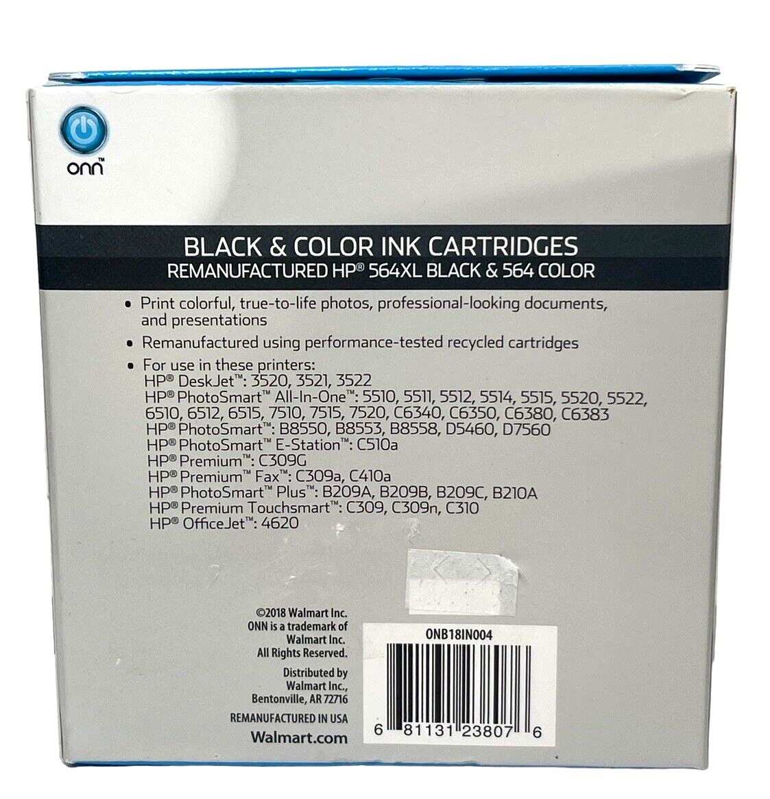 High Capacity Combo Inks for HP 564 Xl - Pack of 4, Expired 10/19 ONN NEW~SEALED