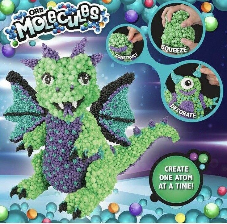 Molecules Dragasaur Art Activity Set Deconstruct ~ ORB NEW-Factory Sealed