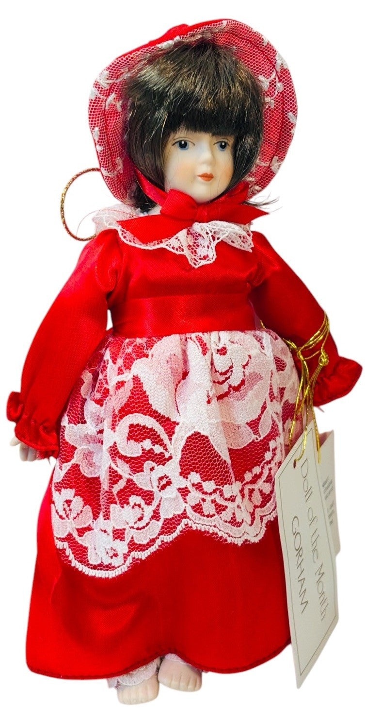 GORHAM Doll of the Month November~1983. 7” With 6” Porcelain Sleeping Doll