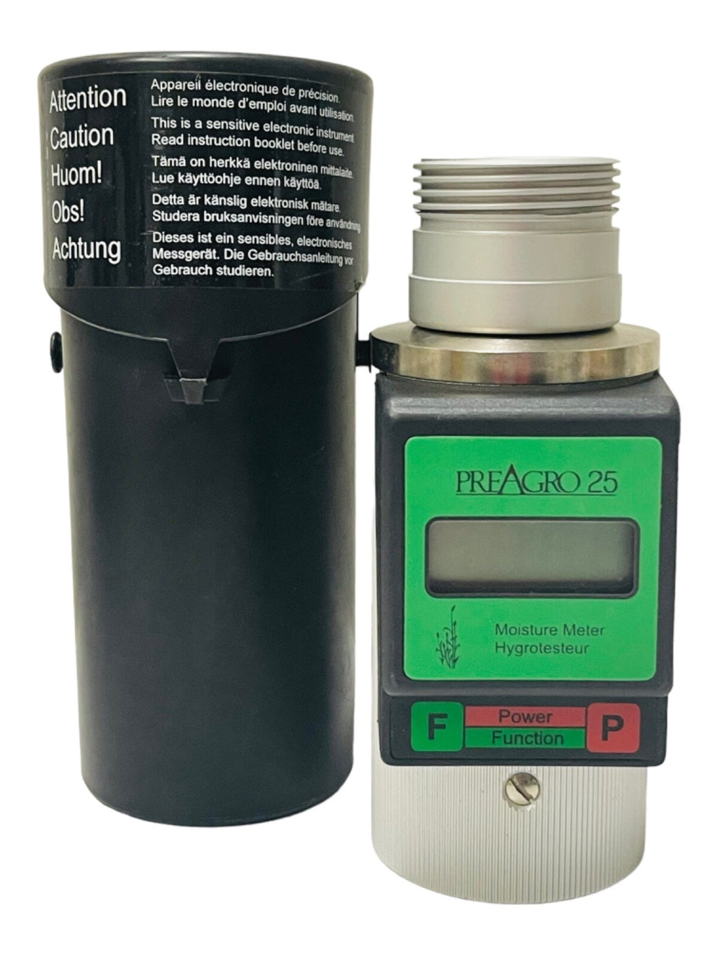 PREAGRO 25 Moisture Meter Hygrotesteur w/Black Storage Case - Tested & Works