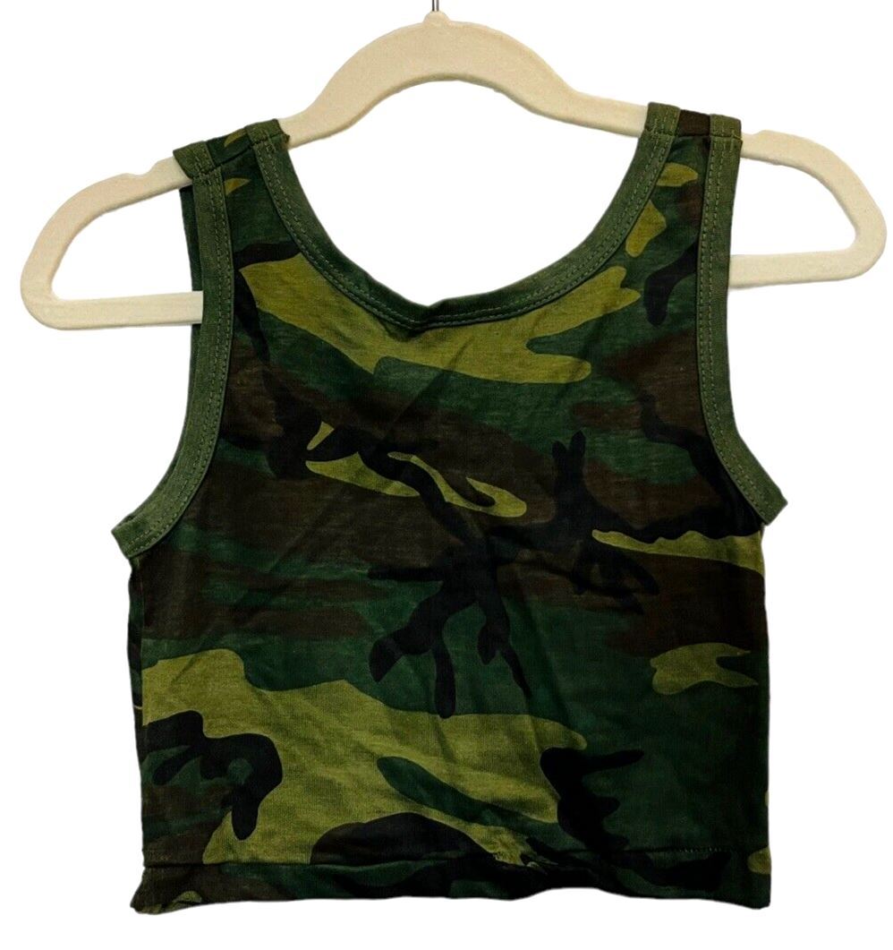 Toddler Camouflage Tank Top Size 18 Months by; Young Commandos, Made In USA~NEW