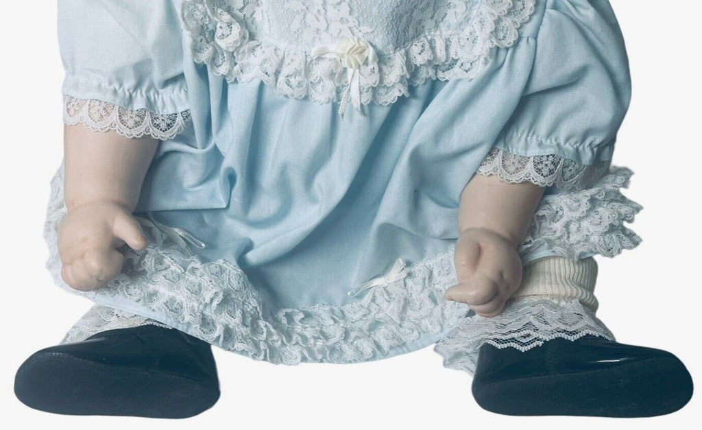 SWEET LIFELIKE Porcelain Blonde Doll (L 20"XW 10"~Wt 4.7lbs) Wears 6mth Clothing