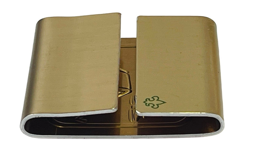 BOY SCOUTS OF AMERICA CAMPING METAL BELT SLIDE MERIT CLIP
