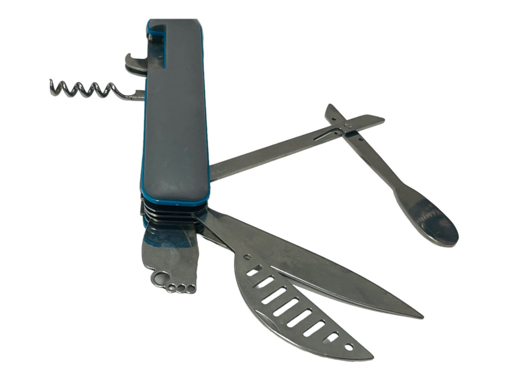 Bar UTENSIL Set 10-N-1 Blue "STAINLESS-STEEL" QUENCH-Preowned.