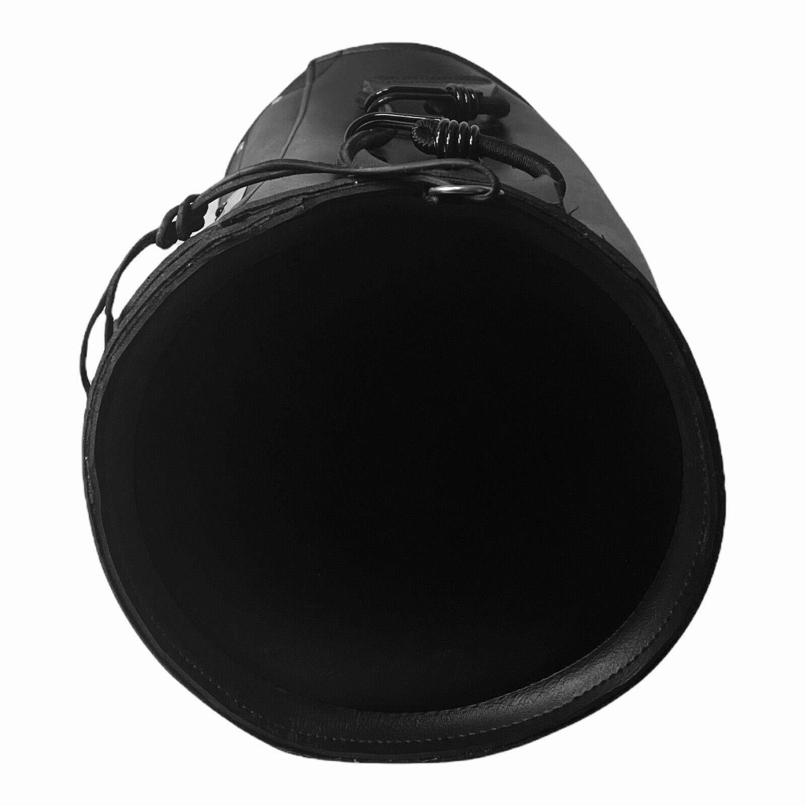 FRONT HANDLE Motorcycle LEATHER Saddlebag L 15.5 X H 5 X R 27.5 Fork Bag