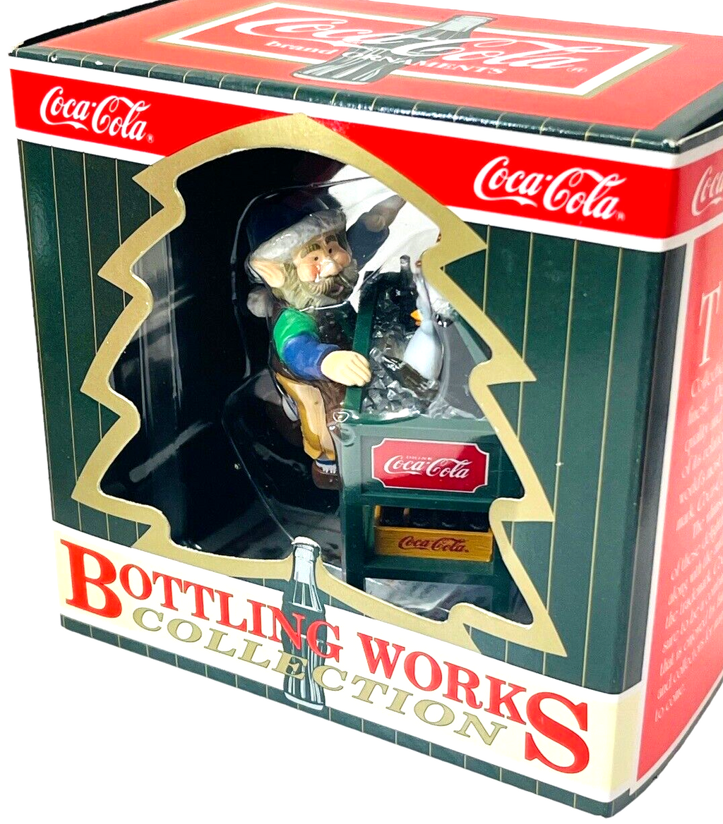 COLA-Coca Cola BOTTLING WORKS ELVES WORK TO DELIVER NORTHPOLE Ornament