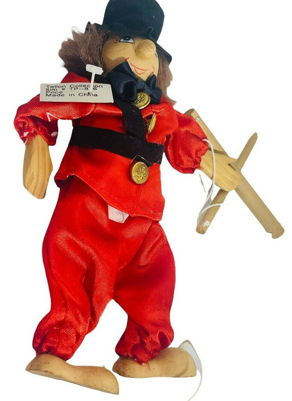 Marionette Wooden TELLON COLLECTION Item #TP-816 9"Tall "PREOWNED-VERY CONDITION