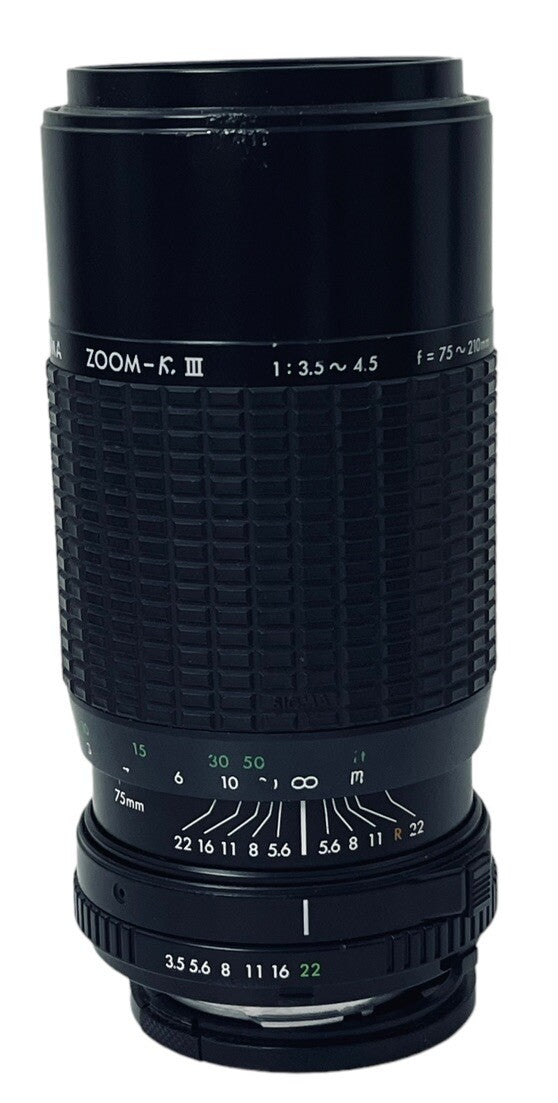 Multi-Coated Lens 52mm ZOOM-K III 1:3.5-4.5 f=75-210mm for Minolta SLR SIGMA