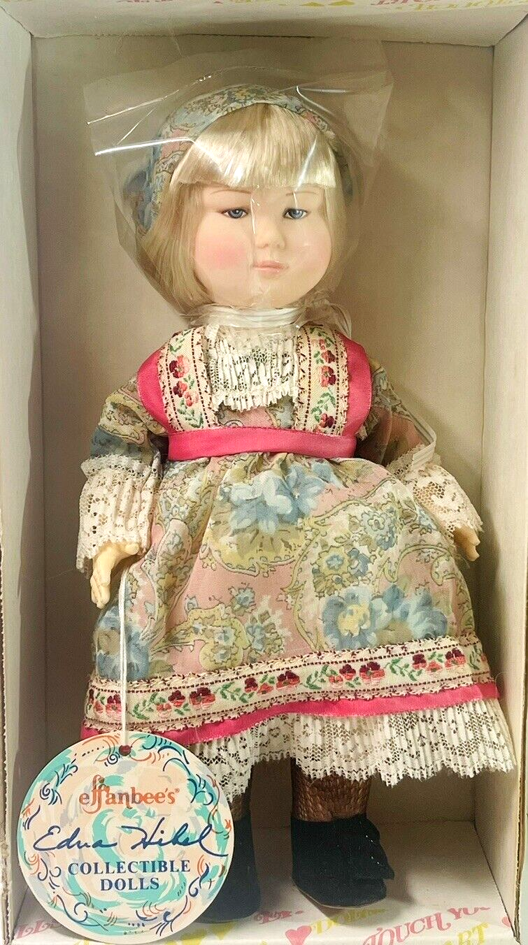 1984 Effanbee Gypsy Doll Contessa 11” Edna Hibel 7351 Tag & Original Box