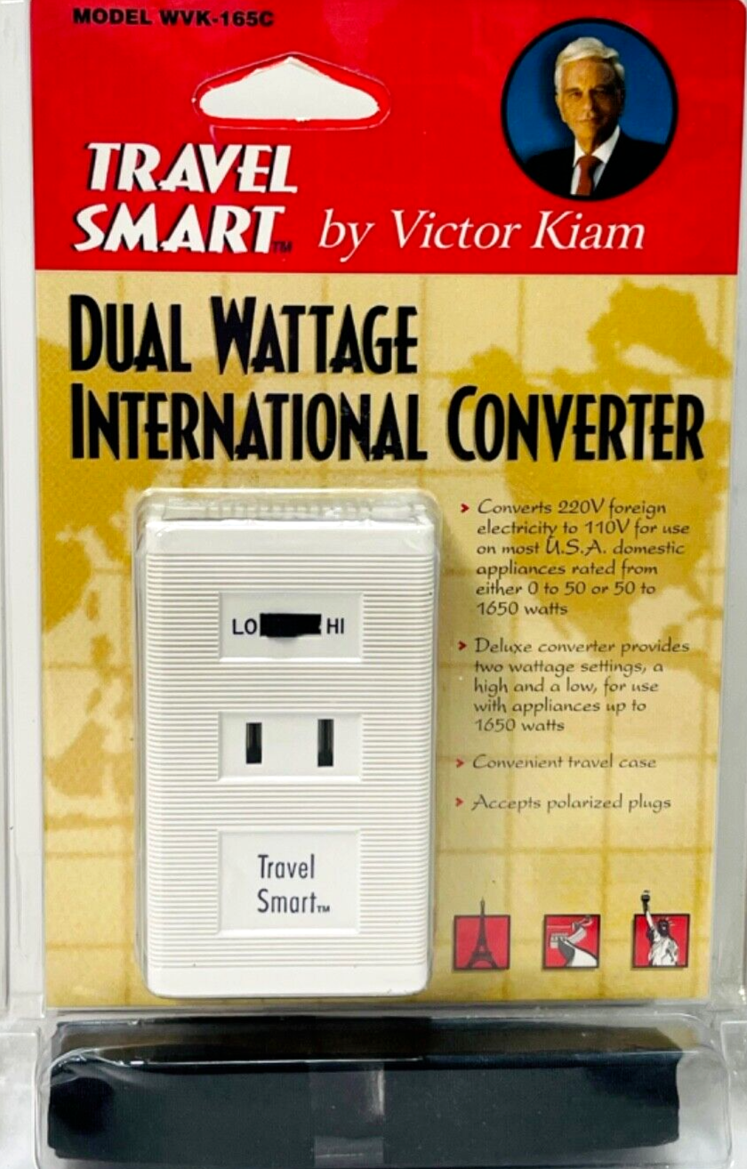International Converter Dual Wattage - Tavel Smart by Victor Kiam - NEW