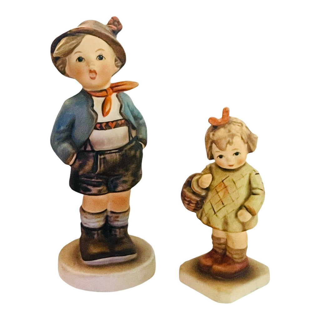 Goebel M.J. Hemmul Figurines, Boy No. 95, w/Girl No. 479 ~ 1987 West Germany
