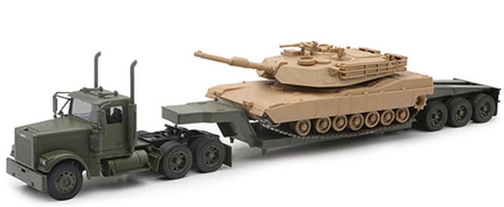 New Ray 1:32 Die Cast G-Gauge Military Freightliner Abrams Tank LongHauler