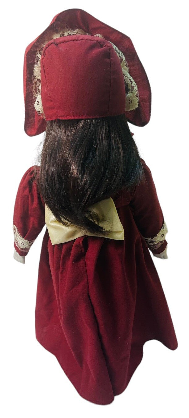 MUSICAL DOLL LAND TOYS ORNAMENTAL 16" W/DELICATE PORCELAIN HEAD, HANDS, & FEET