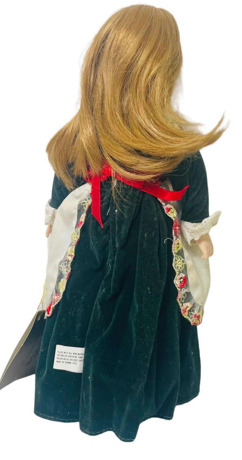 Seymour Mann 1982 Doll, Collectible 12'' ANTIQUED HAND PAINTED/HAND SEWN.