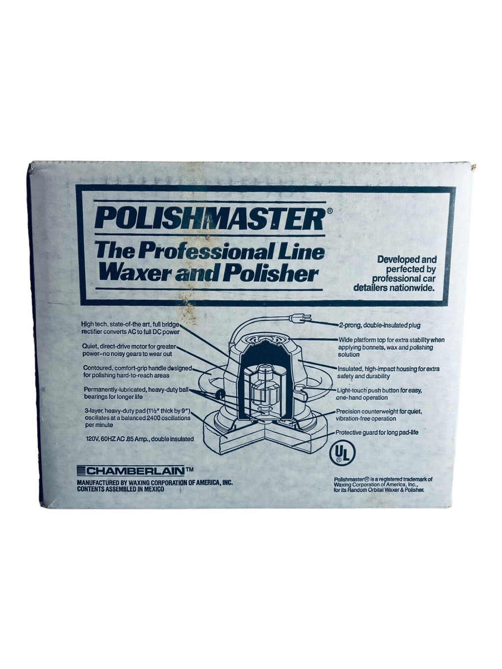 1900 Buffer/Polisher 9” Chamberlain Professional Line w/Manual - POWERMASTER