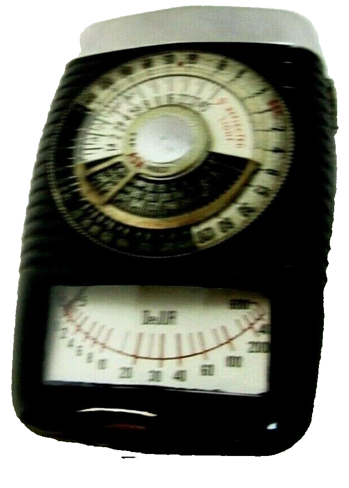 DEJUR ART DECO LIGHT METER~ORIGINAL CASE & MANUAL~DUAL PROFESSIONAL ~ VINTAGE