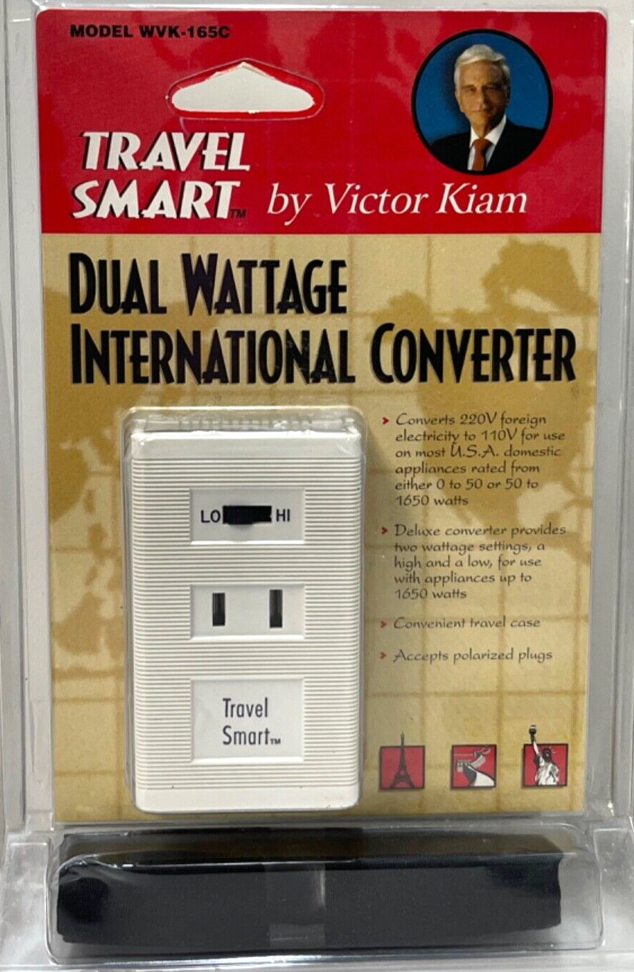 International Converter Dual Wattage - Tavel Smart by Victor Kiam - NEW