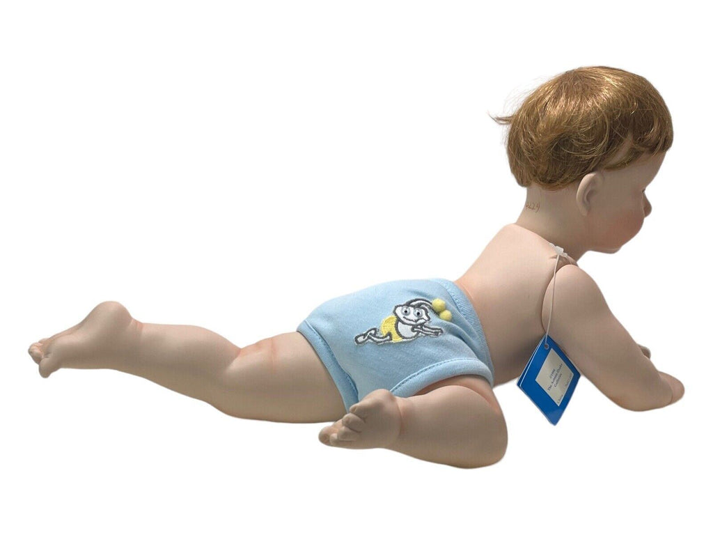 ASHTON-DRAKE GALLERIES 19'' BOY DOLL TC04229 PORCELAIN w/CERTIFICATE 1994