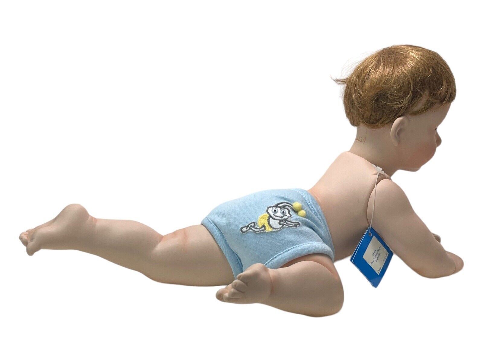 ASHTON-DRAKE GALLERIES 19'' BOY DOLL TC04229 PORCELAIN w/CERTIFICATE 1994