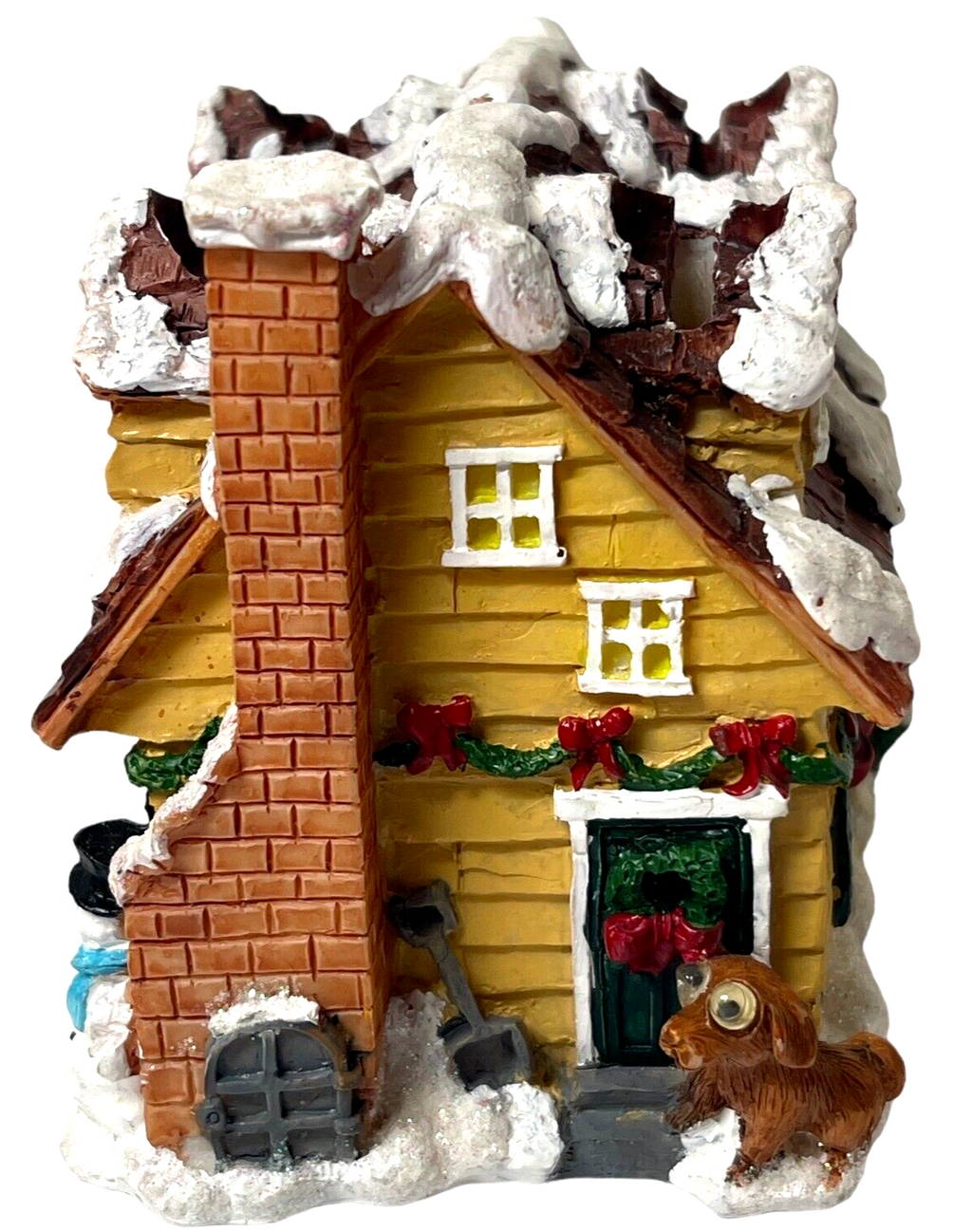 MINT Christmas House Holder w/Reindeer Spreaders Knives