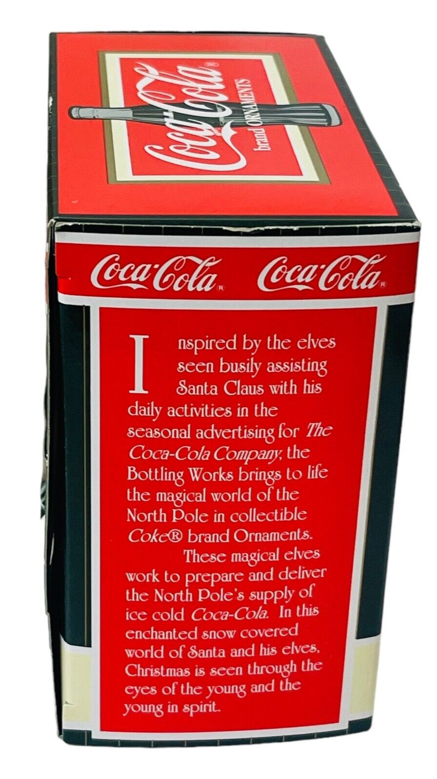 COLA-Coca Cola BOTTLING WORKS ELVES WORK TO DELIVER NORTHPOLE Ornament