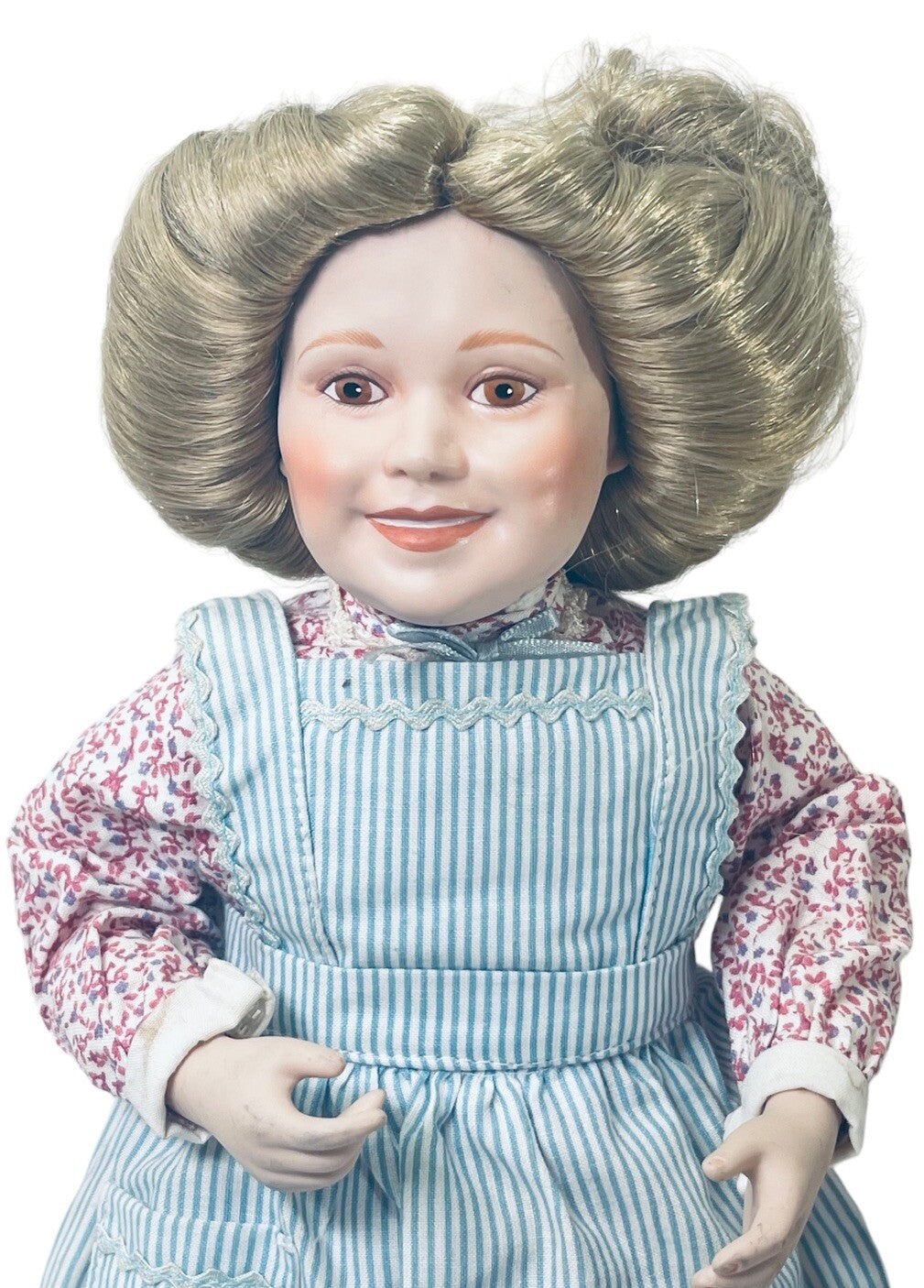 Danbury Mint J Belle Porcelain Doll "Is It Sweet Enough" Grandma in Apron 14"