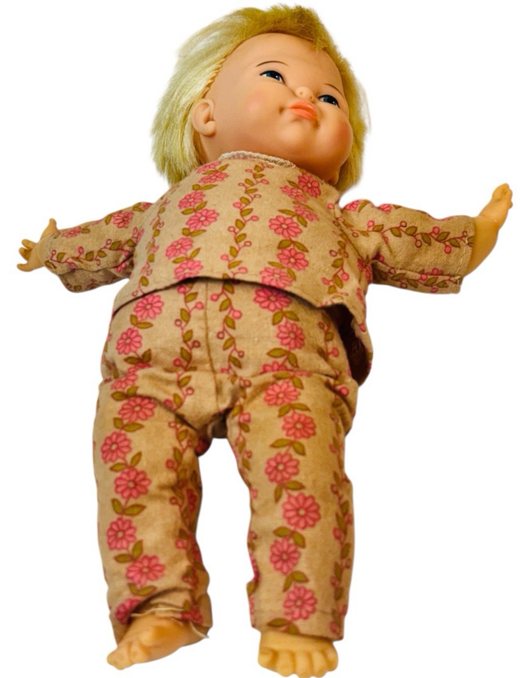 Vintage 9" Vinyl/Cloth Ideal TT-9-H108 Thumbelina Doll 1967 Japan "LIFELIKE".