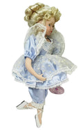 J.MISA COLLECTION PORCELAIN 18'' BALLERINA DOLL EMILY ~ SATIN BLUE OUTFIT.