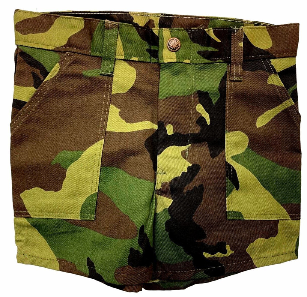 Camouflage Shorts Unisex CHILD Size 12 - Waist 13'' - Cut-90 Made In USA ~ NEW
