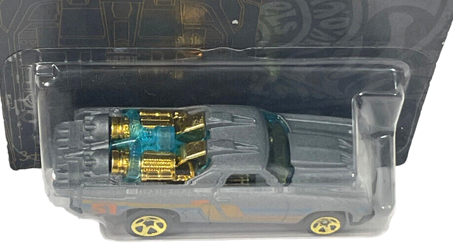 CUSTOM '71 EL CAMINO CAR 51, GHN94-K9101L ~ SILVER w/GOLD RIMS ~ Hot Wheels-NEW